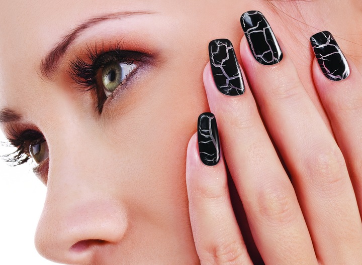 Productafbeelding Rio Crackle Nails Classic" ( NCRC) (Wit, Black, Zilver)