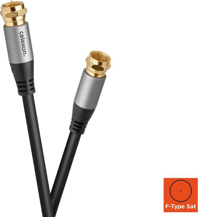 Actual product image Celexon F-plug satellite antenna cable 5.0m - Professional Line (Antenna cable)