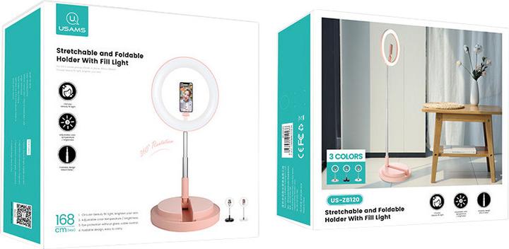 Actual product image Usams US-ZB120 Selfie ring light (Ring light)