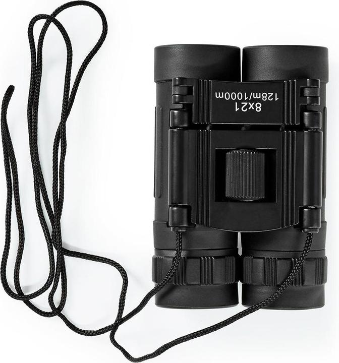 Image du produit Nedis SCBI1000BK Jumelles Grossissement : 8 Diamètre de l'objectif : 21 mm Distance interpupillaire : (8x, 21 mm)