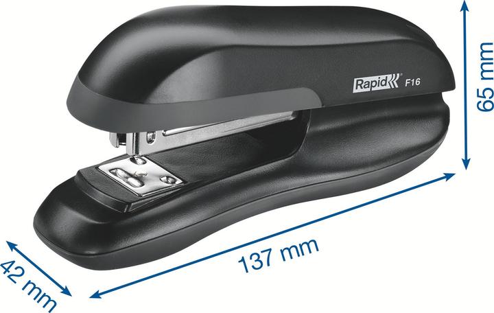 Produktbild Rapid Heftgerät F16 Kunststoff 20 Blatt Blisterverpackung schwarz (20 Blätter)