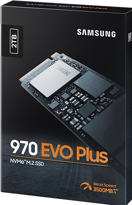 Actual product image Samsung 970 EVO Plus (2000 GB, M.2 2280)