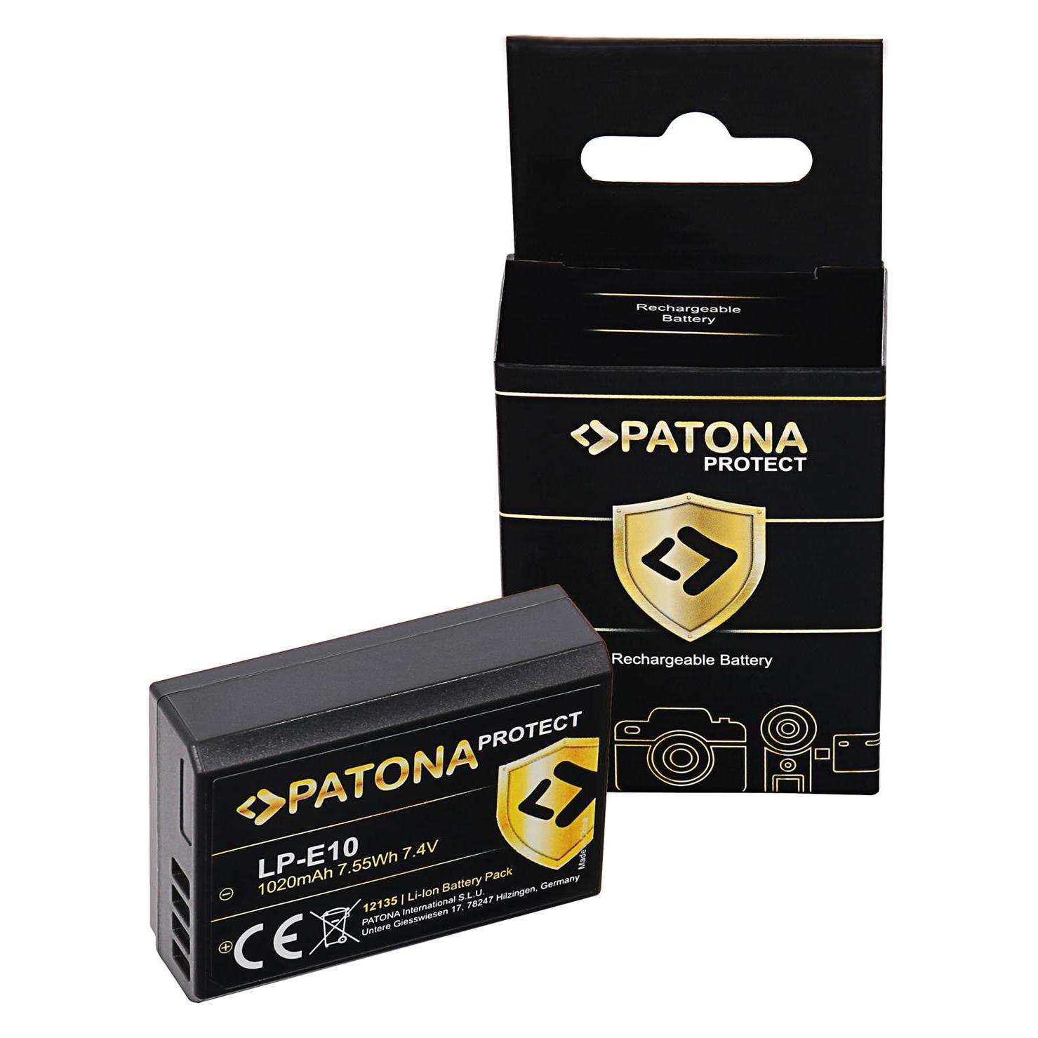 Patona Batterie Di Ricambio Accu (Batteria Della Fotocamera), Alimentatore Fotocamera