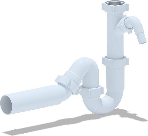 Ani Plast SIPHON DE LAVABO 11/2X40 AVEC BRANCHE D50 (Siphon en bouteille, 1 1/2“)