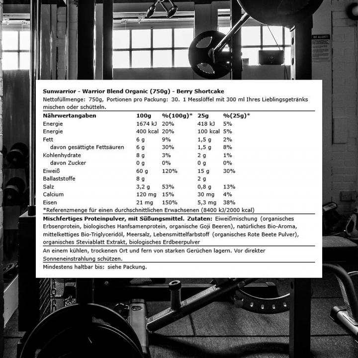 Image du produit Sunwarrior Warrior Blend Bio (Baies, 1 x, 750 g)