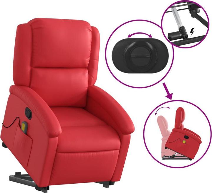 Image du produit vidaXL Massagesessel mit Aufstehhilfe