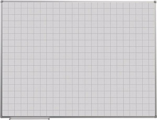 Image du produit eurokraft basic Tableau quadrillé, laqué blanc, l x h 1200 x 900 mm, trame 10 x 10 / 50 x 50 mm. (1200 x 900 mm)