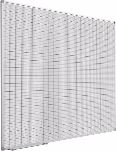 Image du produit eurokraft basic Tableau quadrillé, laqué blanc, l x h 1200 x 900 mm, trame 10 x 10 / 50 x 50 mm. (1200 x 900 mm)