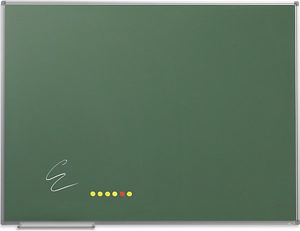 Produktbild eurokraft basic Kreidetafel, Tafelfarbe Grün, BxH 1200x900 mm (Wandtafel, 60 x 90 cm)