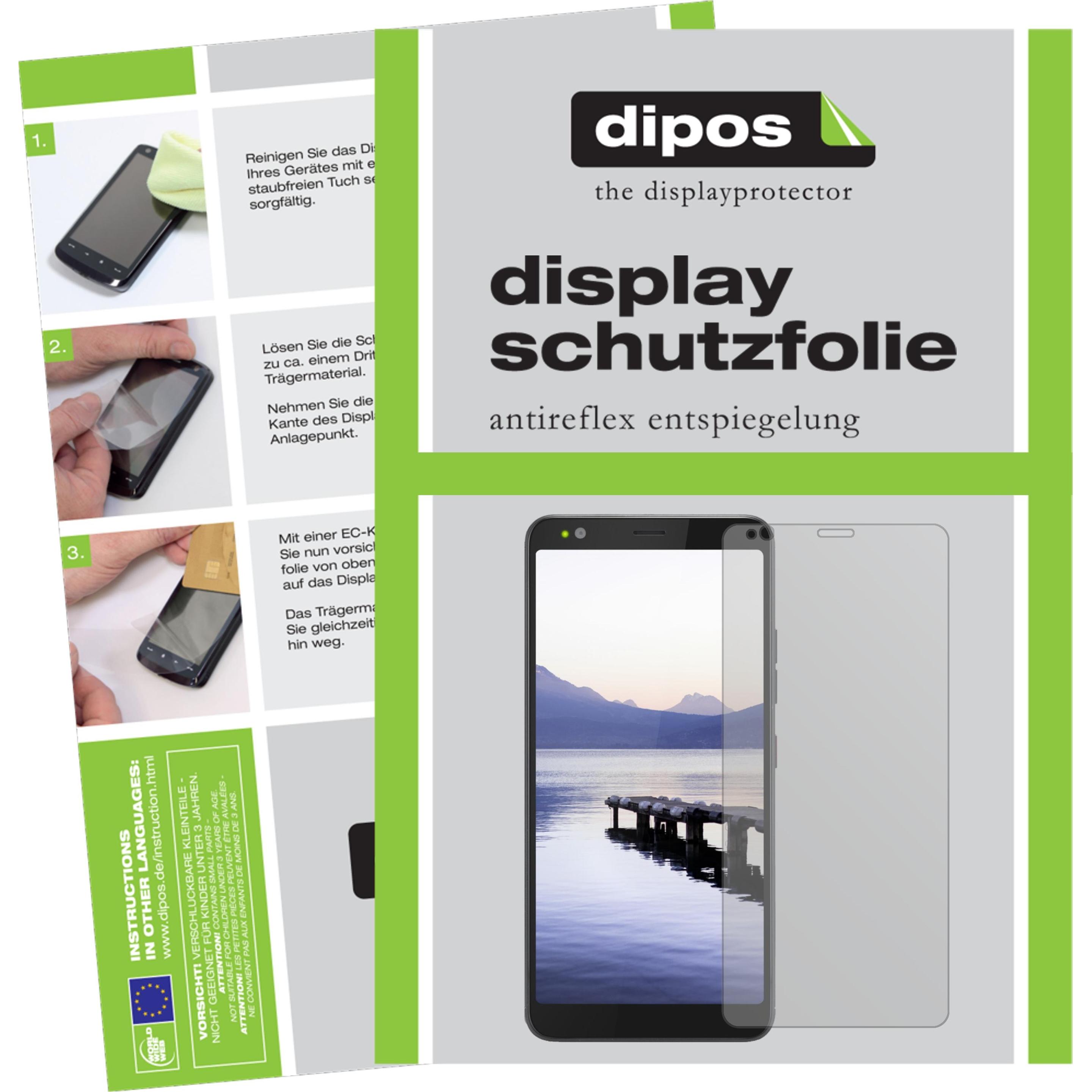 Dipos Displayschutzfolie Antireflex (1 Stück, Gigaset GS370), Smartphone Schutzfolie, Transparent