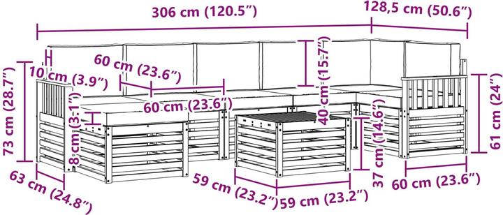 Image du produit vidaXL Outdoor-Sofa