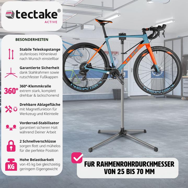 Actual product image tectake Bicycle mounting stand