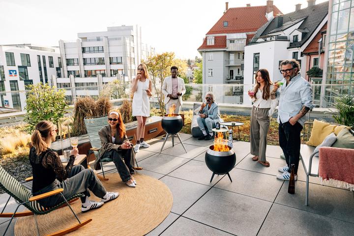Actual product image Höfats MOON 45 fire bowl with low base (45 cm)