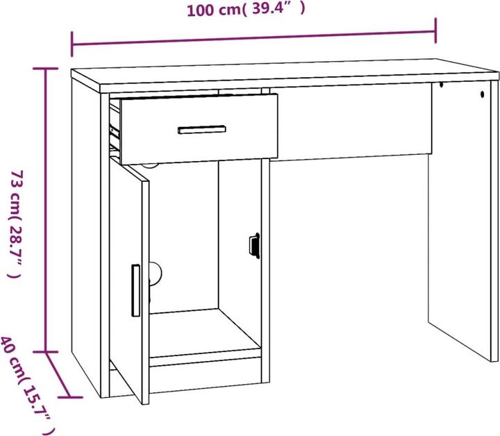 Produktbild vidaXL Mathis (80 x 24 x 45 cm)