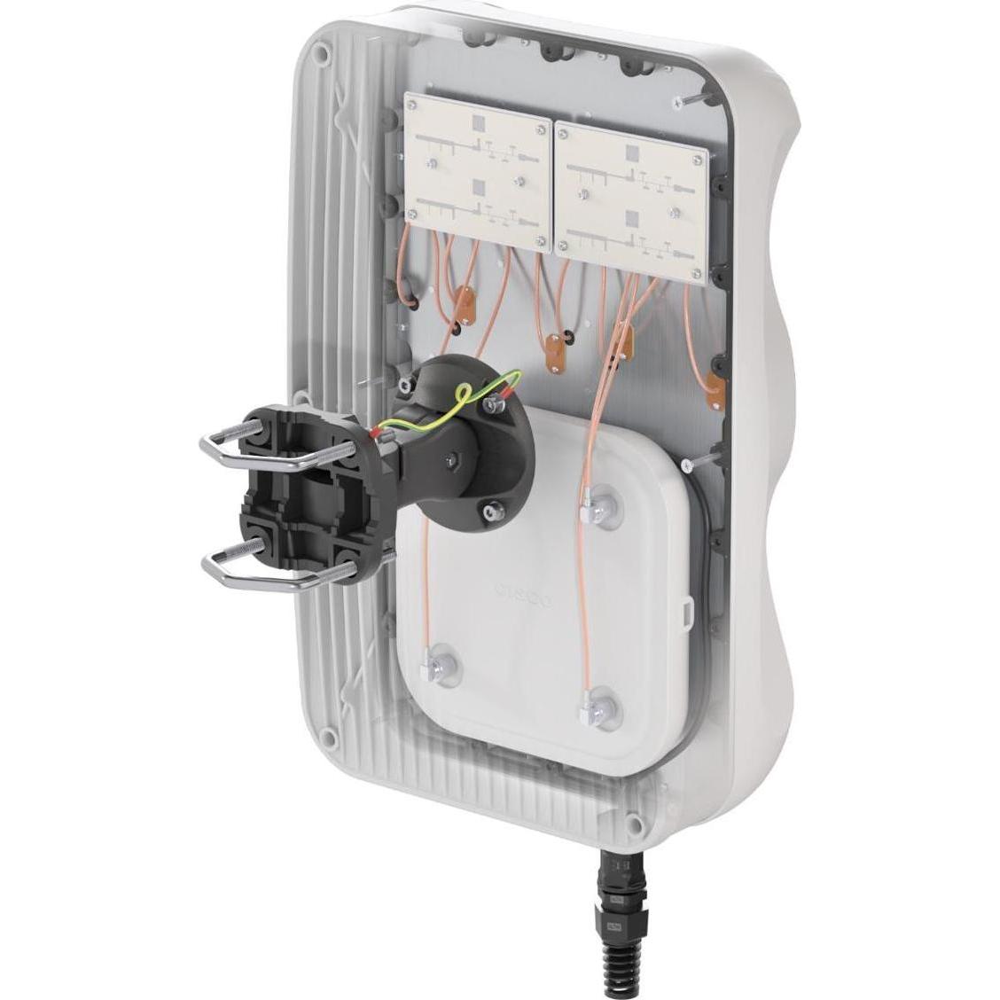 Quwireless Integrated outdoor multi band eXtra Range Wi-Fi directional antenna + place to install Cisco 9120AXE, Antenna WiFi