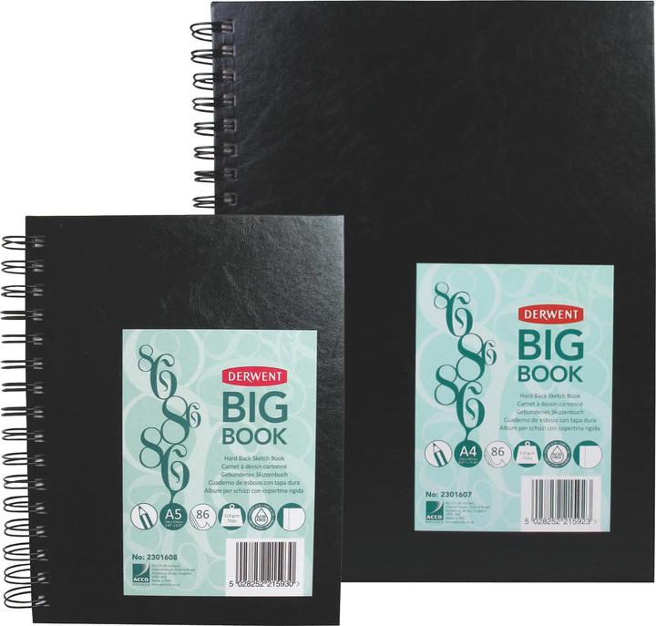 Produktbild Derwent A5 Big Book wireindbundet (Blanko, Harter Einband)