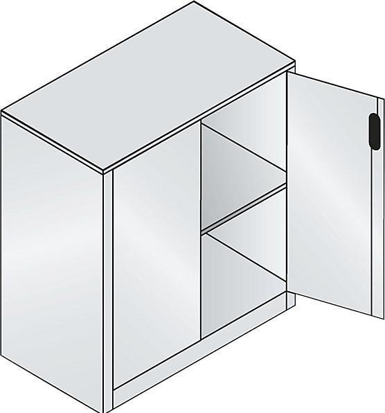Image du produit C+P Armoire basse ACURADO (93 x 50 x 100 cm)