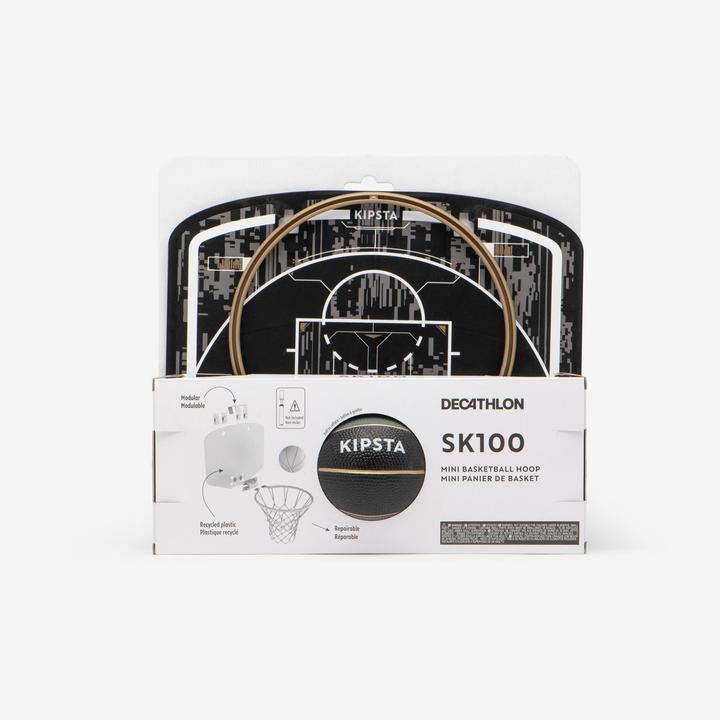 Image du produit Kipsta Mini panier de basket - SK100 noir/or