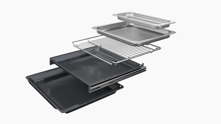Produktbild Siemens iQ700, Einbau-Dampfbackofen, 60 x 60 cm, Schwarz, Edelstahl, HS736GDB1