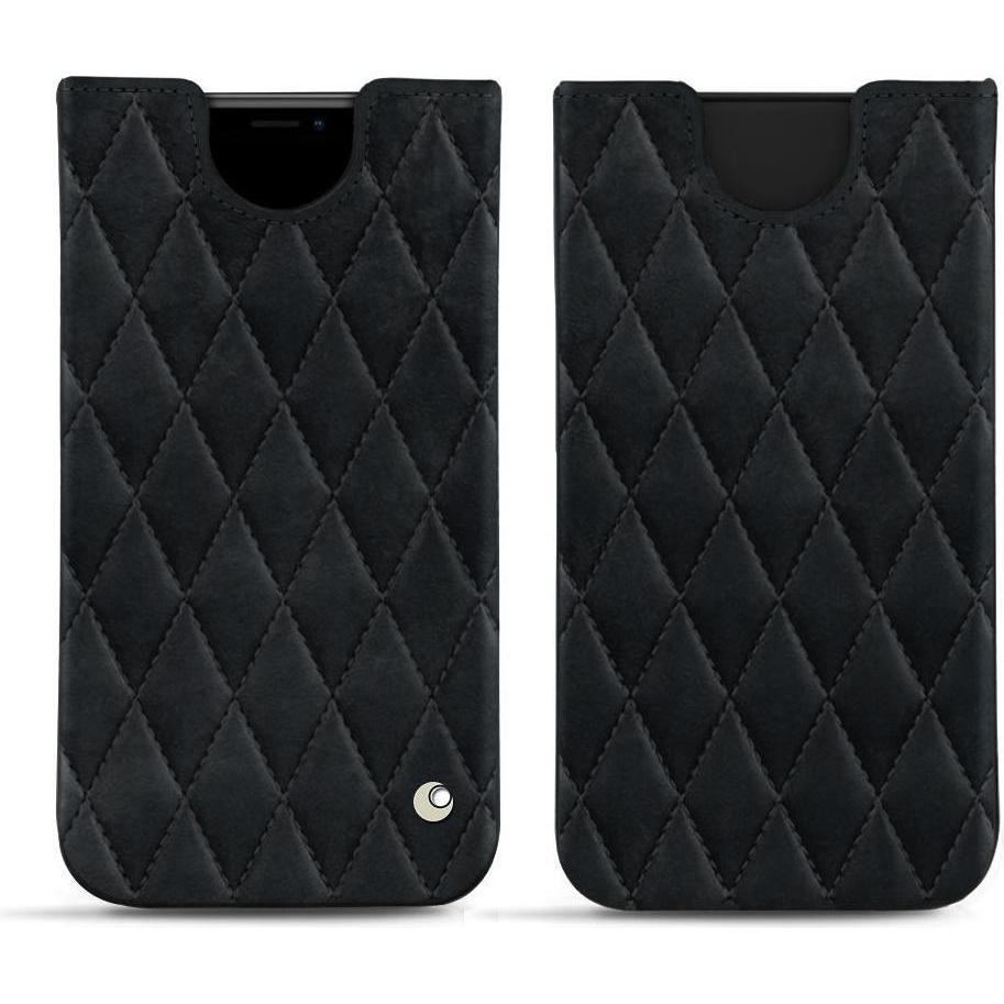 Noreve Lederschutzhülle (Apple iPhone XR), Smartphone Hülle, Schwarz
