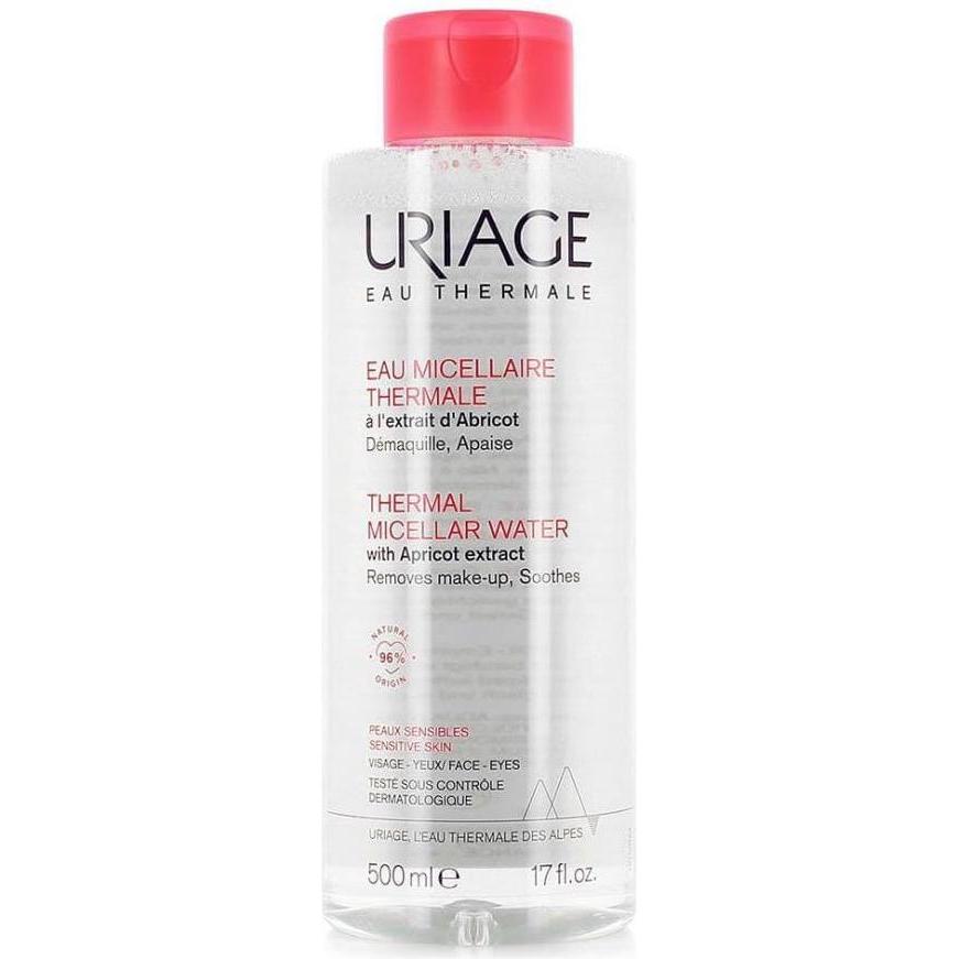 Thumbnail - Urgo, Gesichtsreinigung, Uriage, thermisches mizelläres Wasser für empfindliche Haut mit Aprikosenextrakt, 500 ml (Mizel...