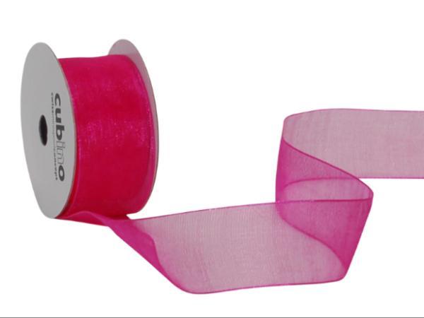 Produktbild Spyk Band Cubino Organsa 2682.289 25mmx6m pink (Geschenkband, 1 x)