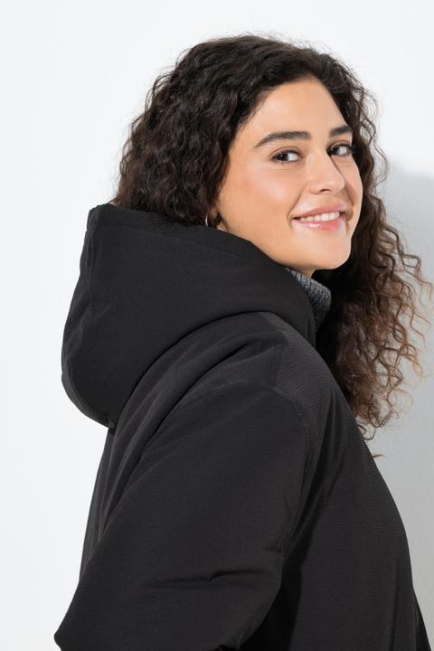 Image du produit Ulla Popken Parka technique HYPRAR à capuche, modèle imperméable (54)