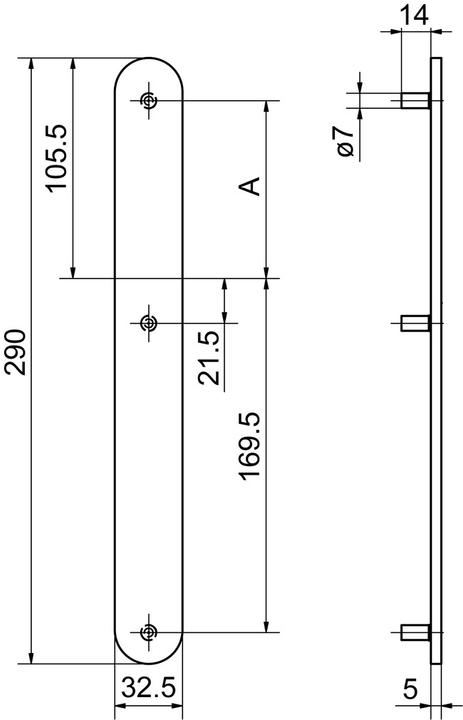 Produktbild Glutz Aussentürschilder easyfix (Türschildgarnitur)