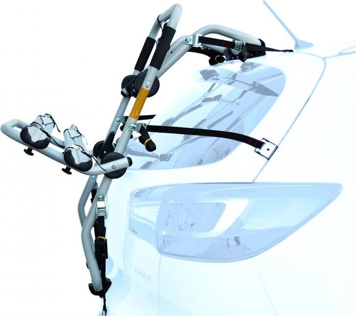 Actual product image Peruzzo Padova Alu 2 Grey Rear Bicycle Carrier for 2 BicyclesVelotrack