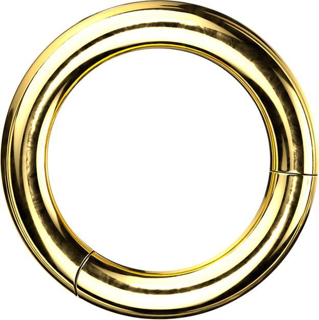 Produktbild Star Piercing Segmentring klappbar vergoldet (ohne Messing, Titan)