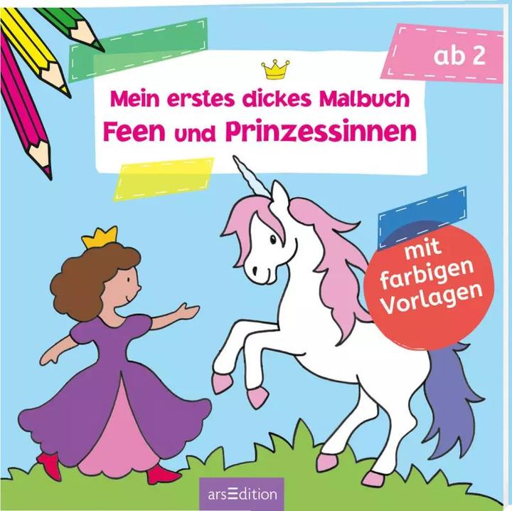 Actual product image My first thick coloring book fairies and princesses