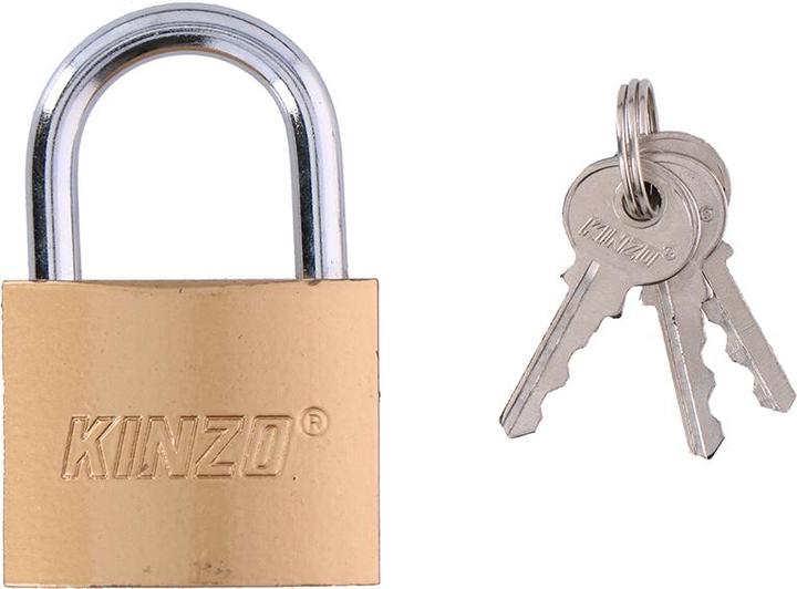 Actual product image Kinzo Padlock 50mm & 3keys st