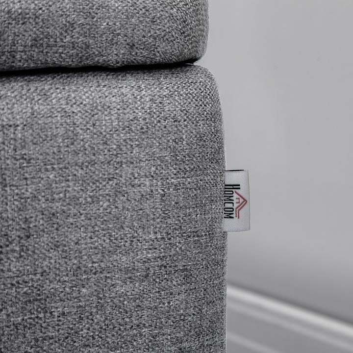 Image du produit Homcom Sitzbank Polyester, Stahl Grau (101 cm)