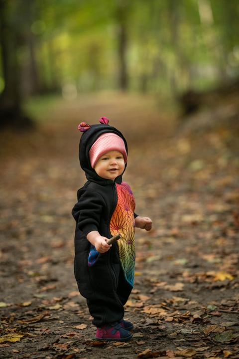 Produktbild Lennylamb Bear Romper - Rainbow Lotus (104)