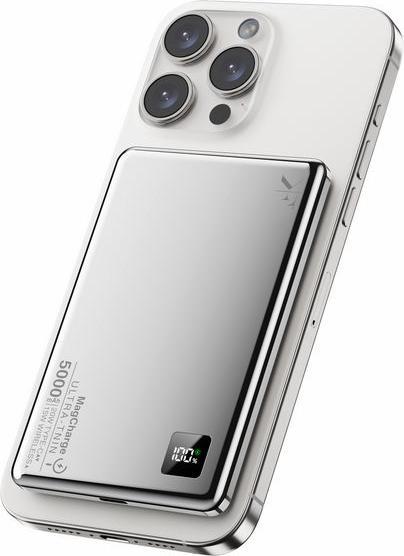 Image du produit KF Senior Banque d'alimentation Premium Super Slim MagSafe Wireless PD 5000mAh (5000 mAh, 20 W, 19.25 Wh)