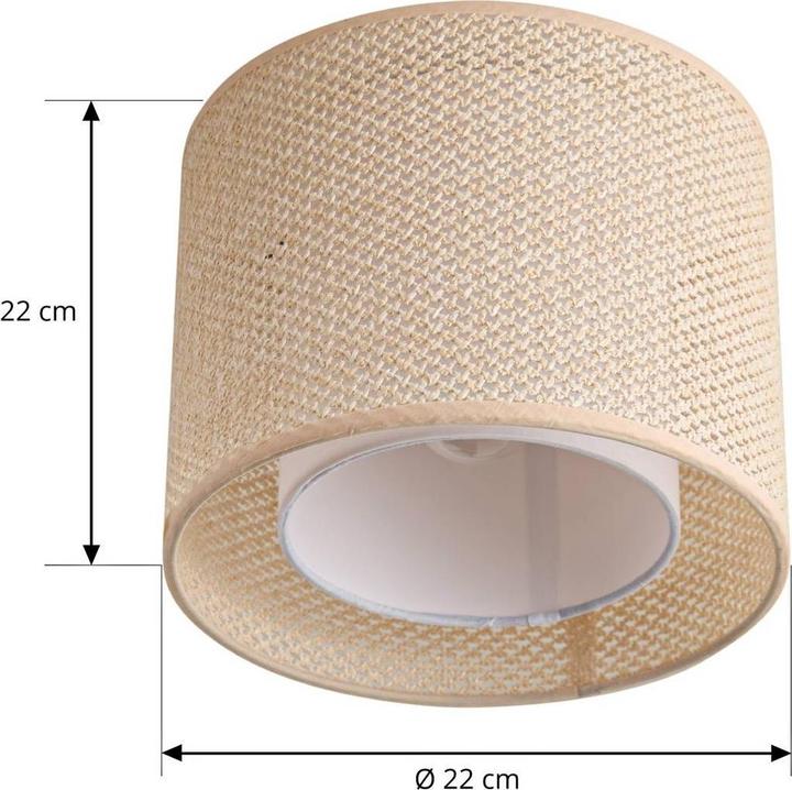 Actual product image Lindby Soula ceiling light fabric Ø 26 cm (E27)
