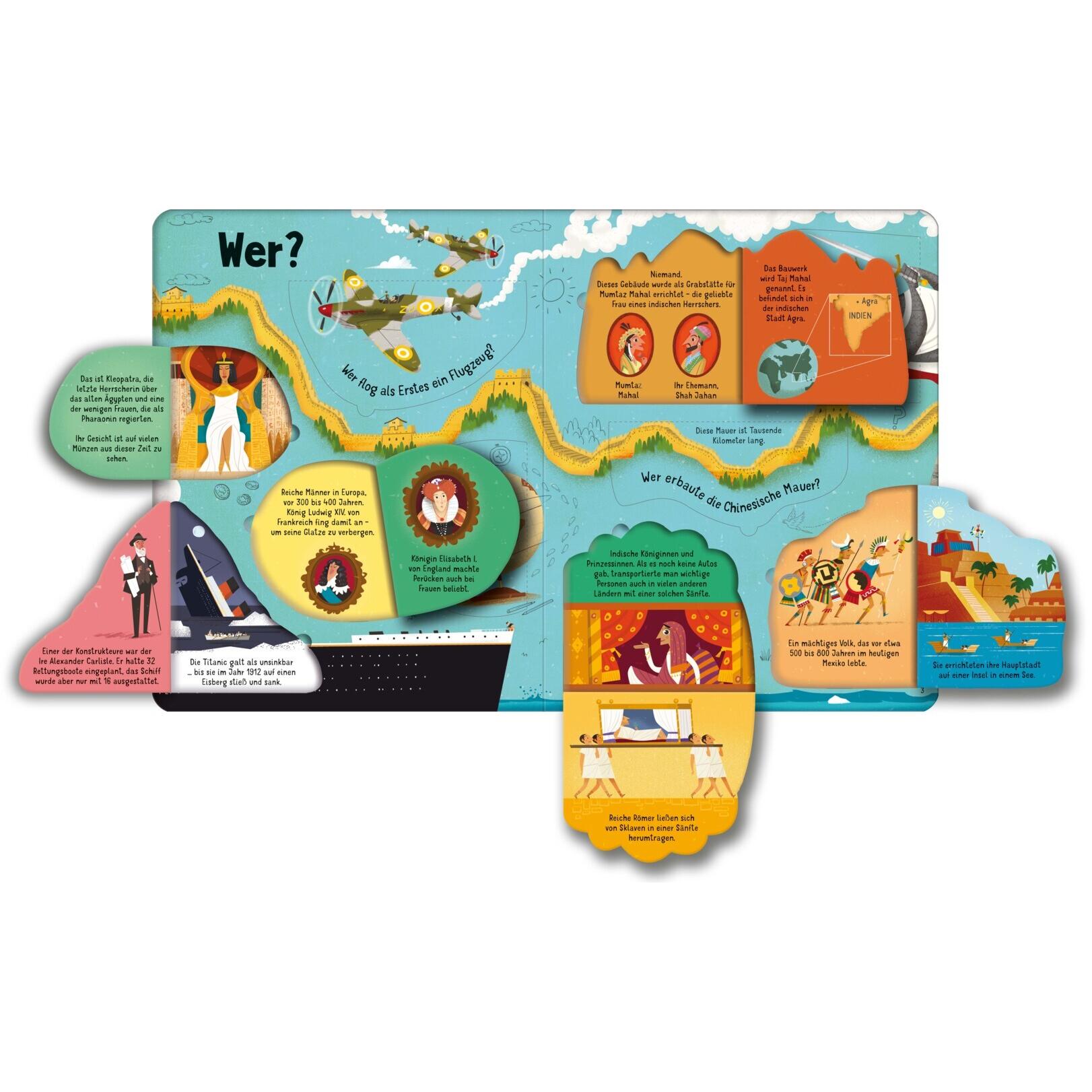 Thumbnail - Das Wo-wer-was-warum der Weltgeschichte, Kinderbücher von Katie Daynes, Peter Donnelly