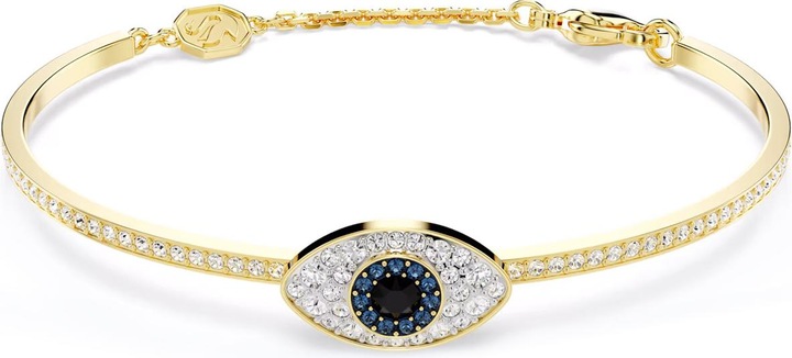 Image du produit Swarovski Symbolica Bracelet-jonc mauvais oeil bleu or (18 cm, Métal Swarovski)
