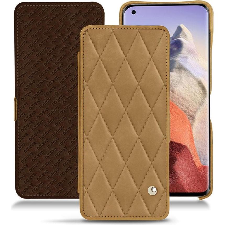 Noreve Lederschutzhülle horizontal (Xiaomi Mi 11 Ultra), Smartphone Hülle, Braun