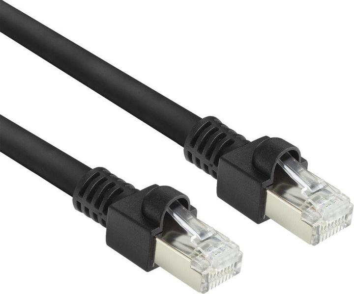 Produktbild ACT Black 1.5 meters S/FTPCat.7 Rohkabel PUR flex patch cable snagless with RJ45 connectors (CAT6A compl (S/FTP, CAT7, 1.50 m)