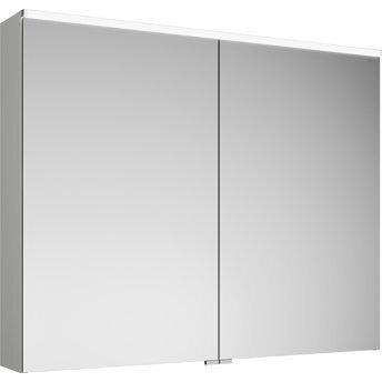 burgbad, Spiegelschrank, Eqio Spiegelschrank mit horizontaler LED-Beleuchtung, 2 Türen, 1000x800mm