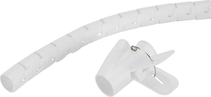 Produktbild Neomounts Kabelspirale 1-5 Kabel weiss/universal/25mm Durchmesser (Kabeldurchlass, Kabelspiralschlauch, 25 cm)