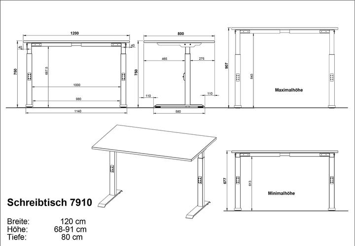 Actual product image Germania Milan (120 x 80 x 91 cm)