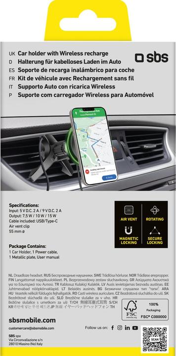 Image du produit SBS Support magnétique pour l'ouverture de la ventilation