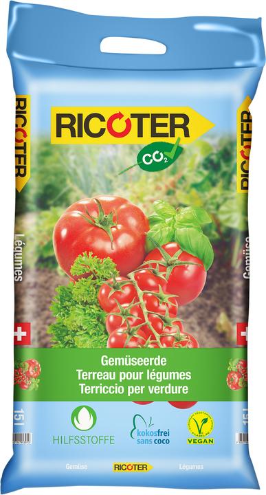 Ricoter Gemüseerde Bio-Line (15 l, Erde ohne Torf)