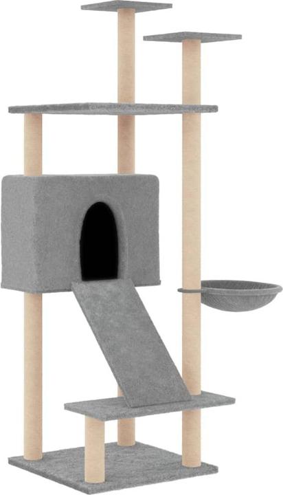 Produktbild vidaXL Kratzbaum (153 cm, Hellgrau)