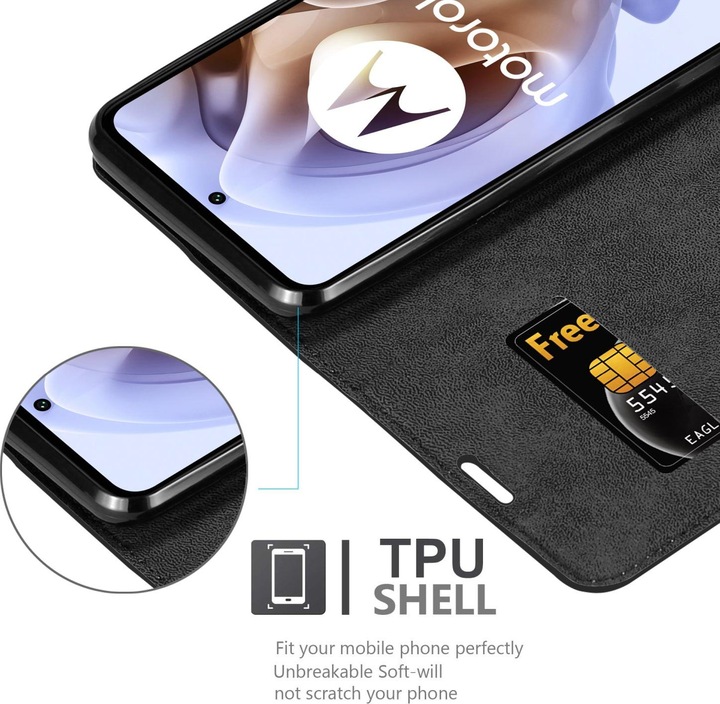 Productafbeelding Cadorabo Boek Invis. Magnetisch deksel (Motorola Moto G31, Motorola Moto G41)