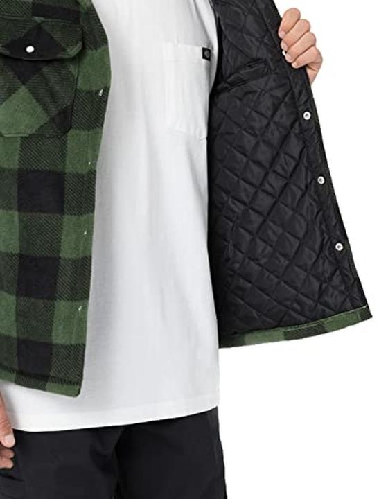 Thermohemd Portland grün/schwarz, Gr. L (L)