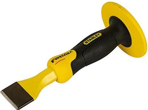 Actual product image Stanley Bricklayer's chisel with hand guard