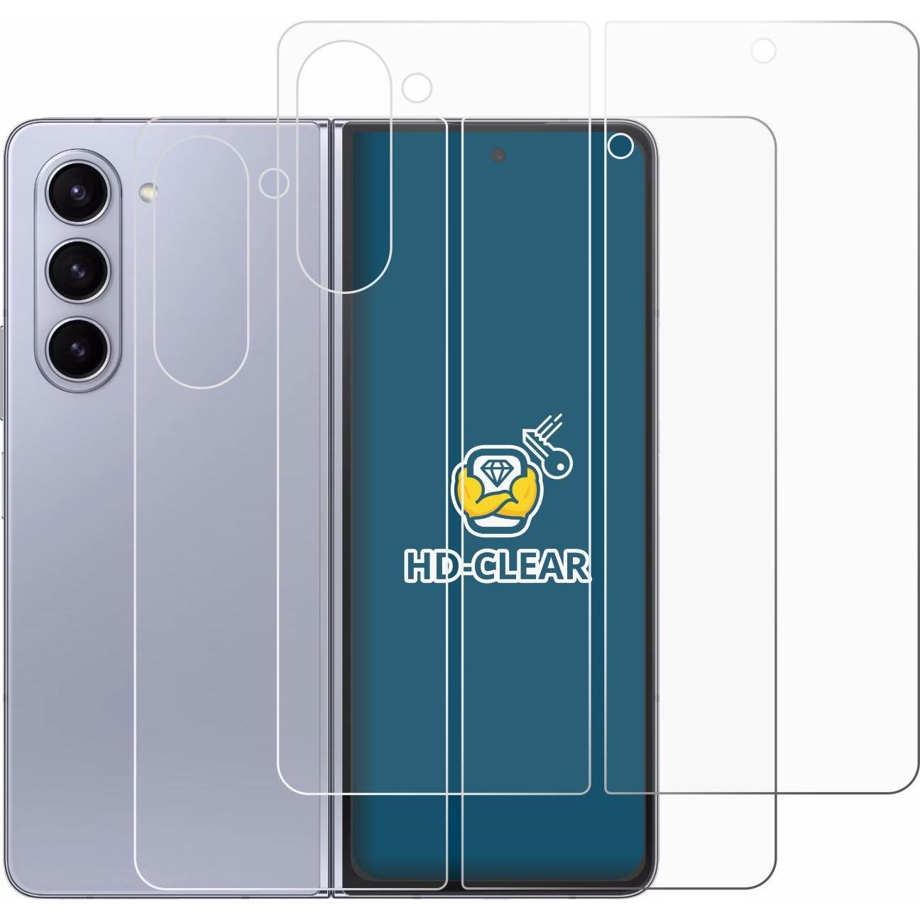 Thumbnail - BROTECT Schutzfolie Displayschutz Klar (2 Stück, Samsung Galaxy Z Fold5), Smartphone Schutzfolie, Transparent